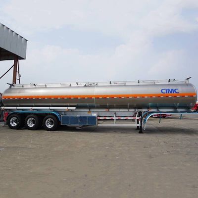 Fuwa 3 assi 45000 litri di combustibile in lega di alluminio o di acciaio inossidabile Cement Tanker Trailers