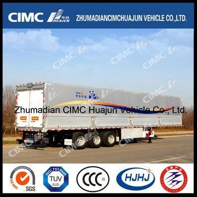 CIMC HUAJUN Semi rimorchio per rimorchio laterale per autocarri in acciaio 13750*2500 CN HEN 50t Ce
