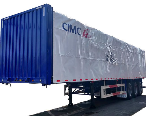 Camion rimorchio 13000 * 2500 * 3320 Acciaio q345 Acciaio per fascio I CIMC HUAJUN Semi rimorchio laterale tenda