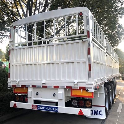 CIMC HUAJUN 60 tonnellate High Side Board Fence Semi Transport Trailer con certificazione CE