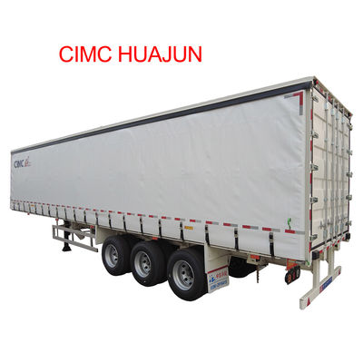 CIMC HUAJUN Trailer Curtain Tensioner 3 Assi 40 ft Drop Deck per il trasporto di merci secche