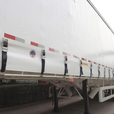 CIMC HUAJUN Trailer Curtain Tensioner 3 Assi 40 ft Drop Deck per il trasporto di merci secche