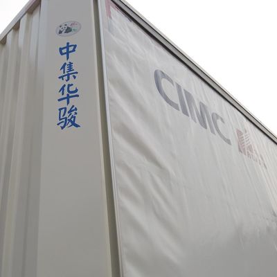CIMC HUAJUN Trailer Curtain Tensioner 3 Assi 40 ft Drop Deck per il trasporto di merci secche