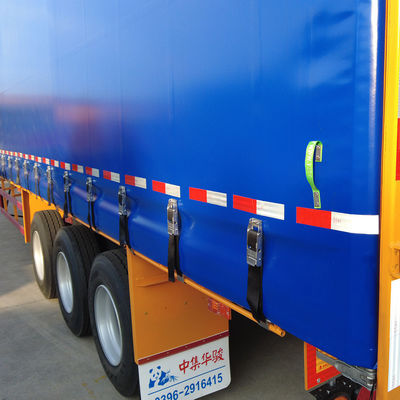 Trasporti ecologici Utility Dry Van Truck Trailer con gabbia CIMC HUAJUN Clienti opzionale