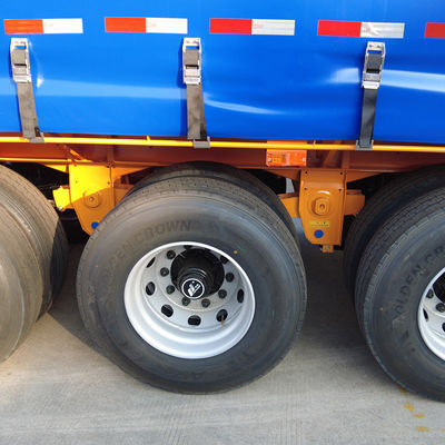 Trasporti ecologici Utility Dry Van Truck Trailer con gabbia CIMC HUAJUN Clienti opzionale