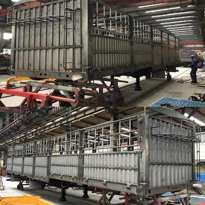 60 tonnellate di rimorchio per autocarri, recinzione, palo di carico, semirimorchio per il trasporto di merci di CIMC HUAJUN