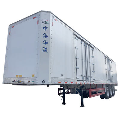 JOST Landing Gear Van Type Trailer Box Trailer 70CBM Semi Trailer per clienti B2B