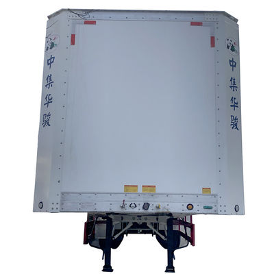 JOST Landing Gear Van Type Trailer Box Trailer 70CBM Semi Trailer per clienti B2B