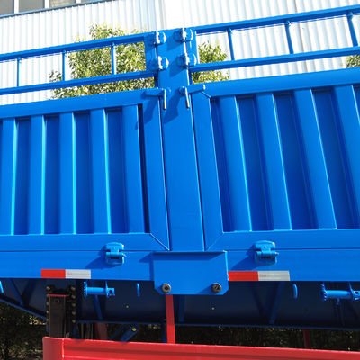 60T Max Payload Truck Trailer 3 assi Recinzione Cargo Semi-trailer Container Twist Lock