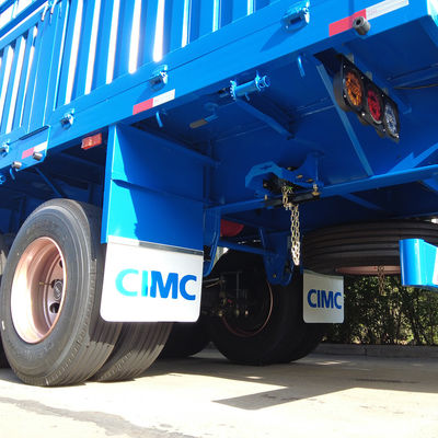 60T Max Payload Truck Trailer 3 assi Recinzione Cargo Semi-trailer Container Twist Lock