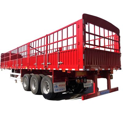 Camion rimorchio Clienti opzionale triasse trasporto merci recinzione tenda semirimorchio