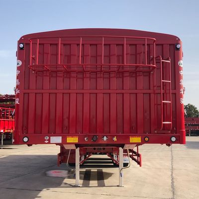 Camion rimorchio Clienti opzionale triasse trasporto merci recinzione tenda semirimorchio