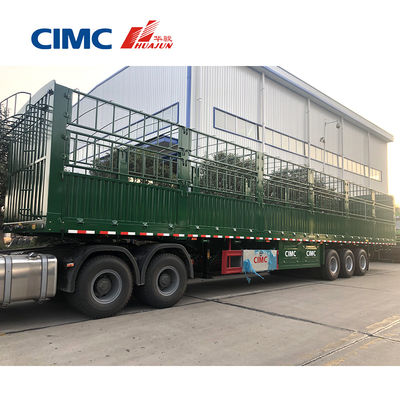 13/16 tonnellate asse triasse recinzione di bestiame carico semirimorchio camion con pneumatico 11.00r20