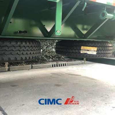 13/16 tonnellate asse triasse recinzione di bestiame carico semirimorchio camion con pneumatico 11.00r20