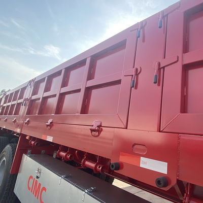 60T Max Payload 3 assi semirimorchio a pianta con porta laterale e recinzione di carico laterale