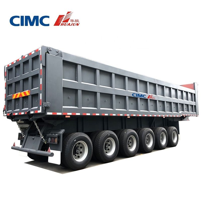 6 assi Veicolo rimorchio per il mercato del Ghana T700/Q345 Trave principale in acciaio e caratteristiche opzionali