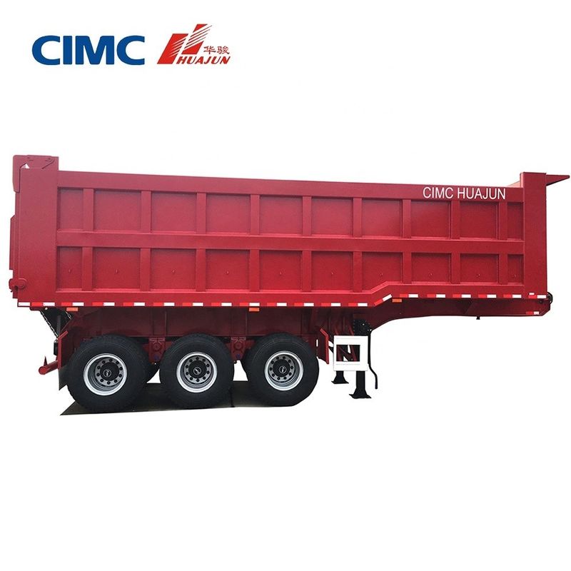 80T rimorchio per autocarri con capovolgimento posteriore semirimorchio con pin reale da 3,5&quot; HJGMCK20103 di CIMC