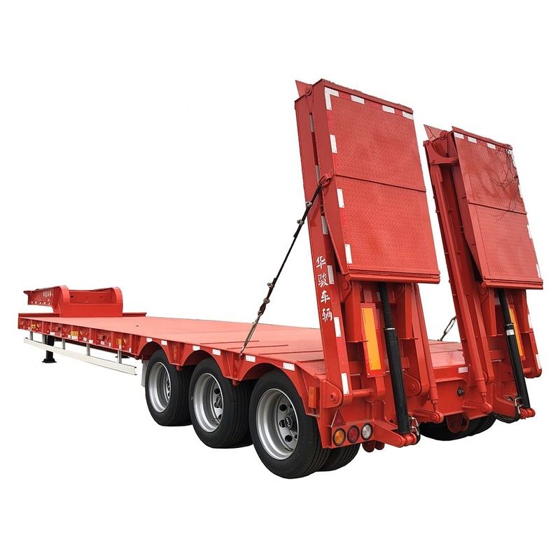30T Max Payload Hydraulic Folding Goose Neck per Heavy Low Bed Trailer Design robusto