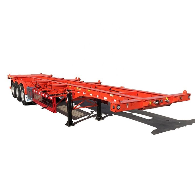 2/3 Assi 40 ft 20 ft Container Chassis Skeleton Semi-Retrailer con 40T Max Payload