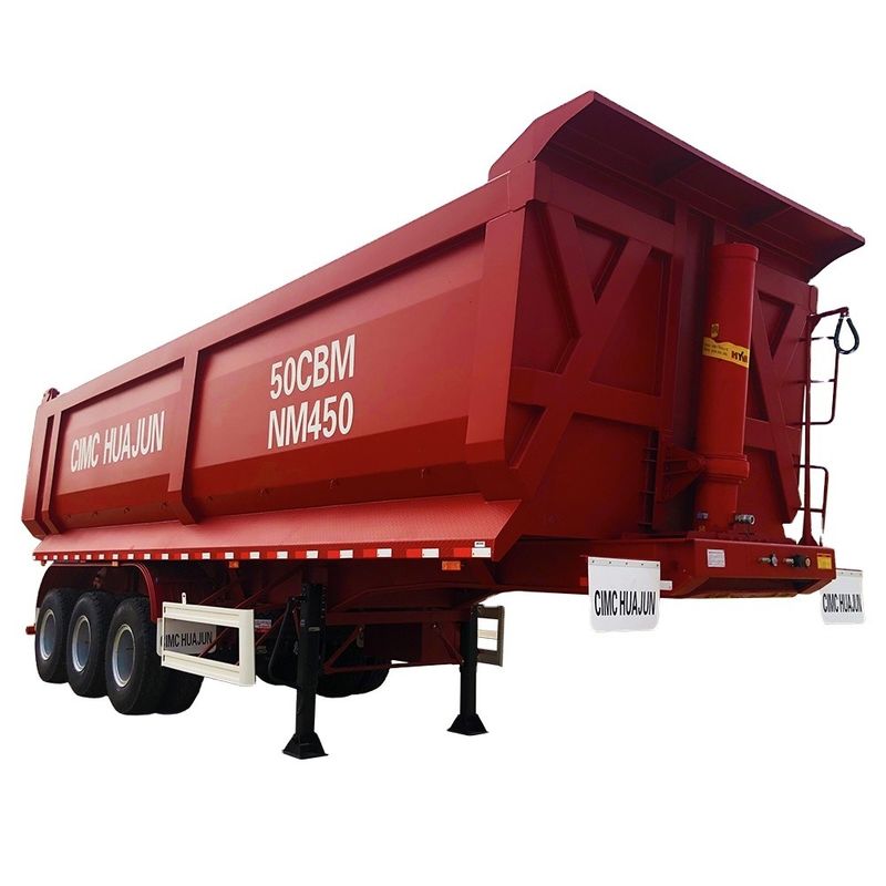 JOST Trasporto di atterraggio a due velocità in forma di U Topping Dump Trailer Truck Shearing Bending Welding