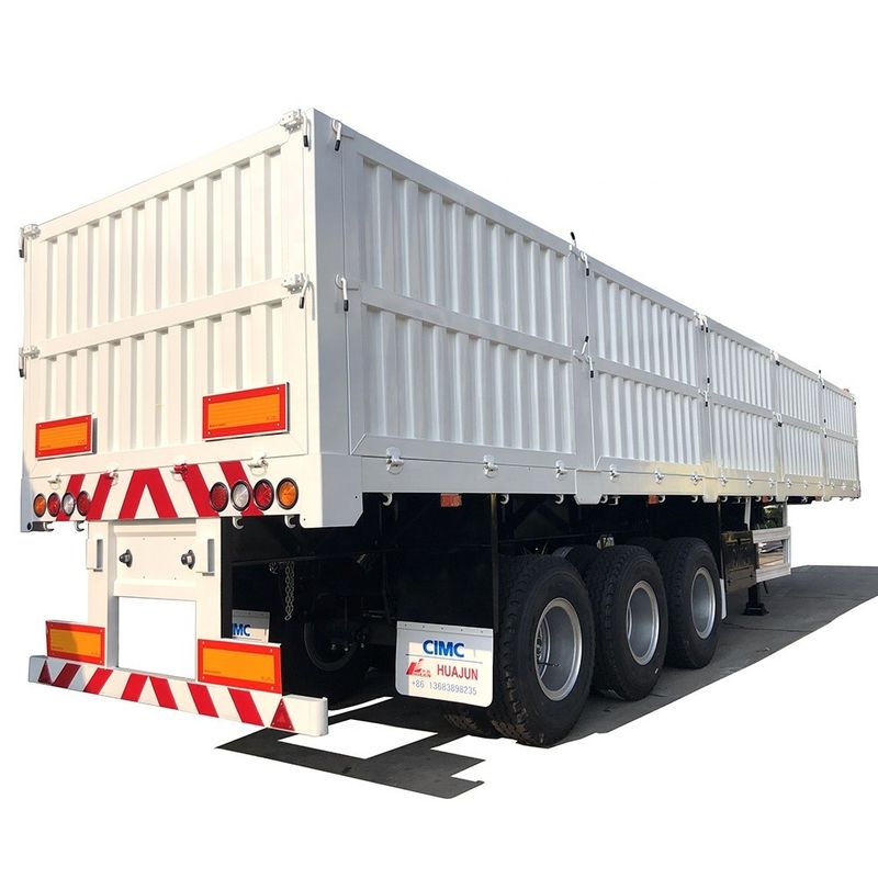 Trasporto di carichi di carbone con parete laterale alta CIMC HUAJUN Cargo trailer per il trasporto di bestiame