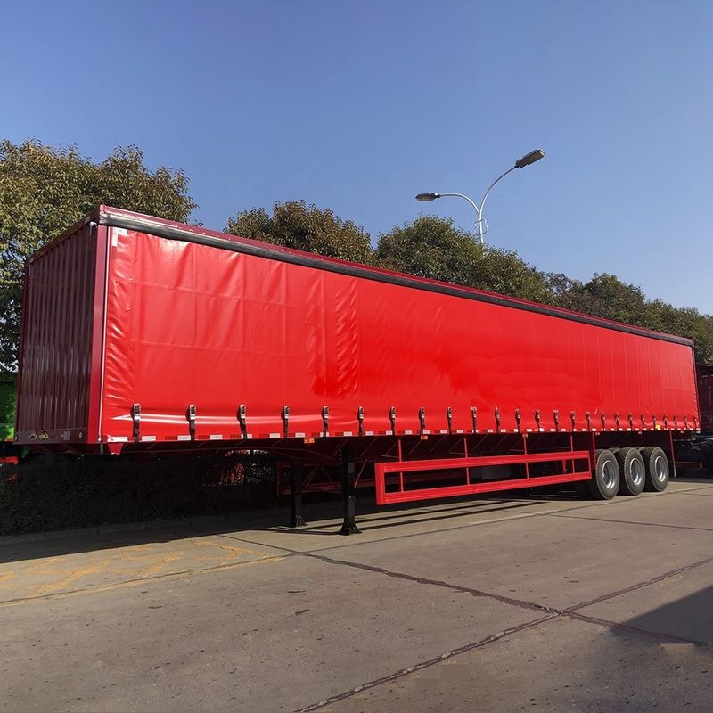 13750*2550*3850mm CIMC HUAJUN 3 assi T700/Q345 Box trailer per il trasporto di merci in acciaio 2021