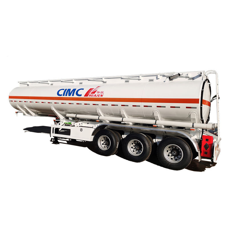 CIMC HUAJUN 3 assi Diesel Tanker Truck Trailers 30000L-60000L Fuel Tank Semi-Trailer