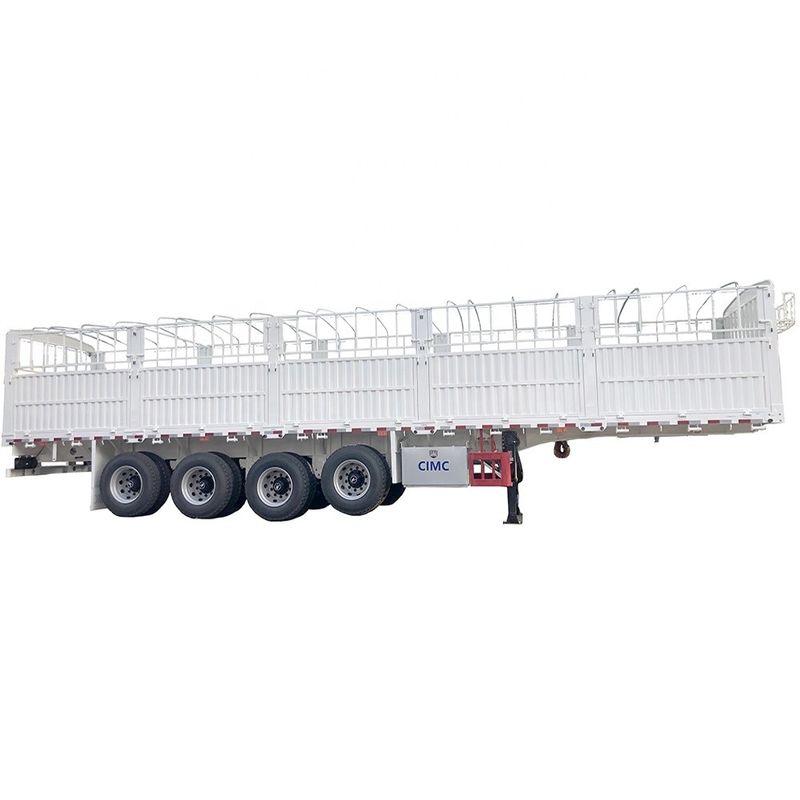 CIMC HUAJUN 60 tonnellate High Side Board Fence Semi Transport Trailer con certificazione CE