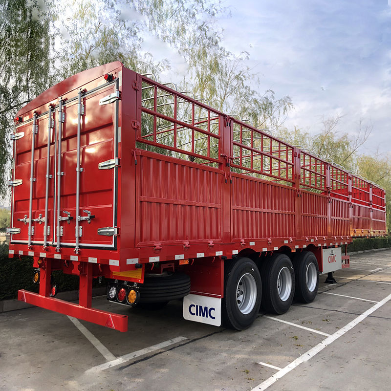 60 tonnellate di rimorchio per autocarri, recinzione, palo di carico, semirimorchio per il trasporto di merci di CIMC HUAJUN