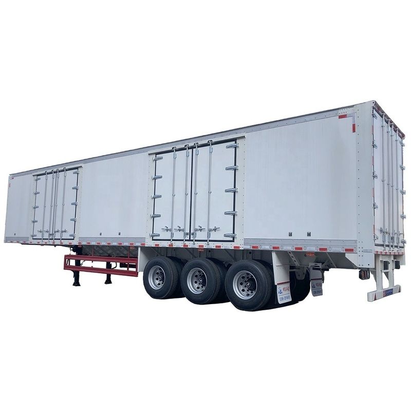 JOST Landing Gear Van Type Trailer Box Trailer 70CBM Semi Trailer per clienti B2B